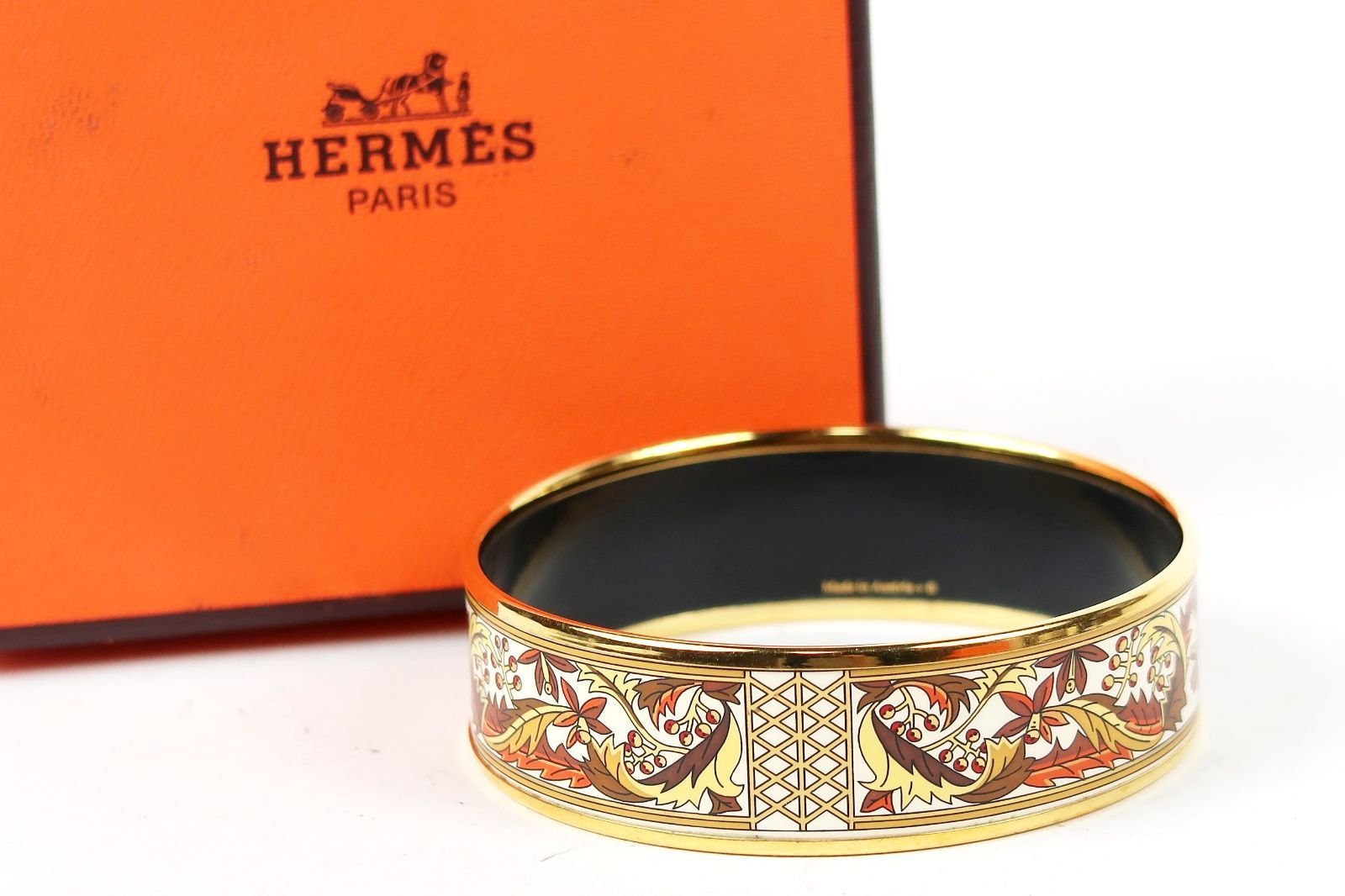 HERMES エルメス 七宝焼き エマイユGM バングル ブレスレット ブランドアクセサリー 小物 雑貨 TM9