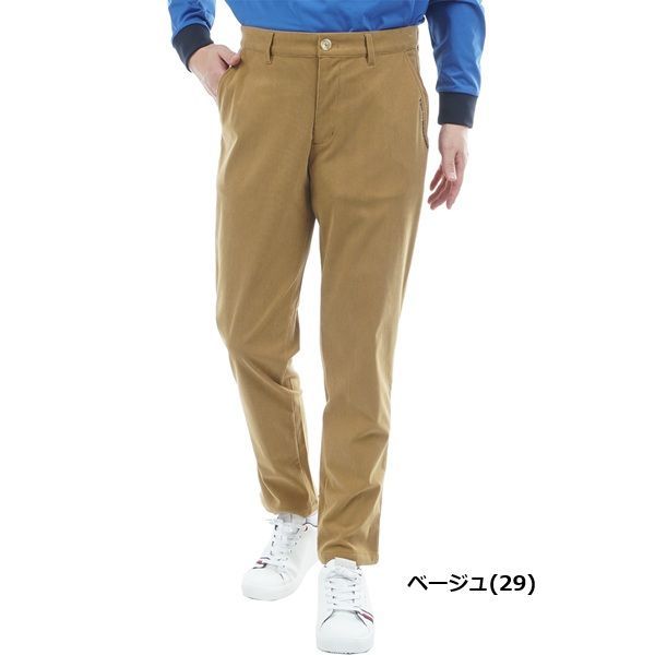 トミーヒルフィガー ゴルフ メンズ ストレッチコーデュロイ テーパードパンツ TOMMY HILFIGER GOLF THMA573 秋冬モデル ベージュ 29