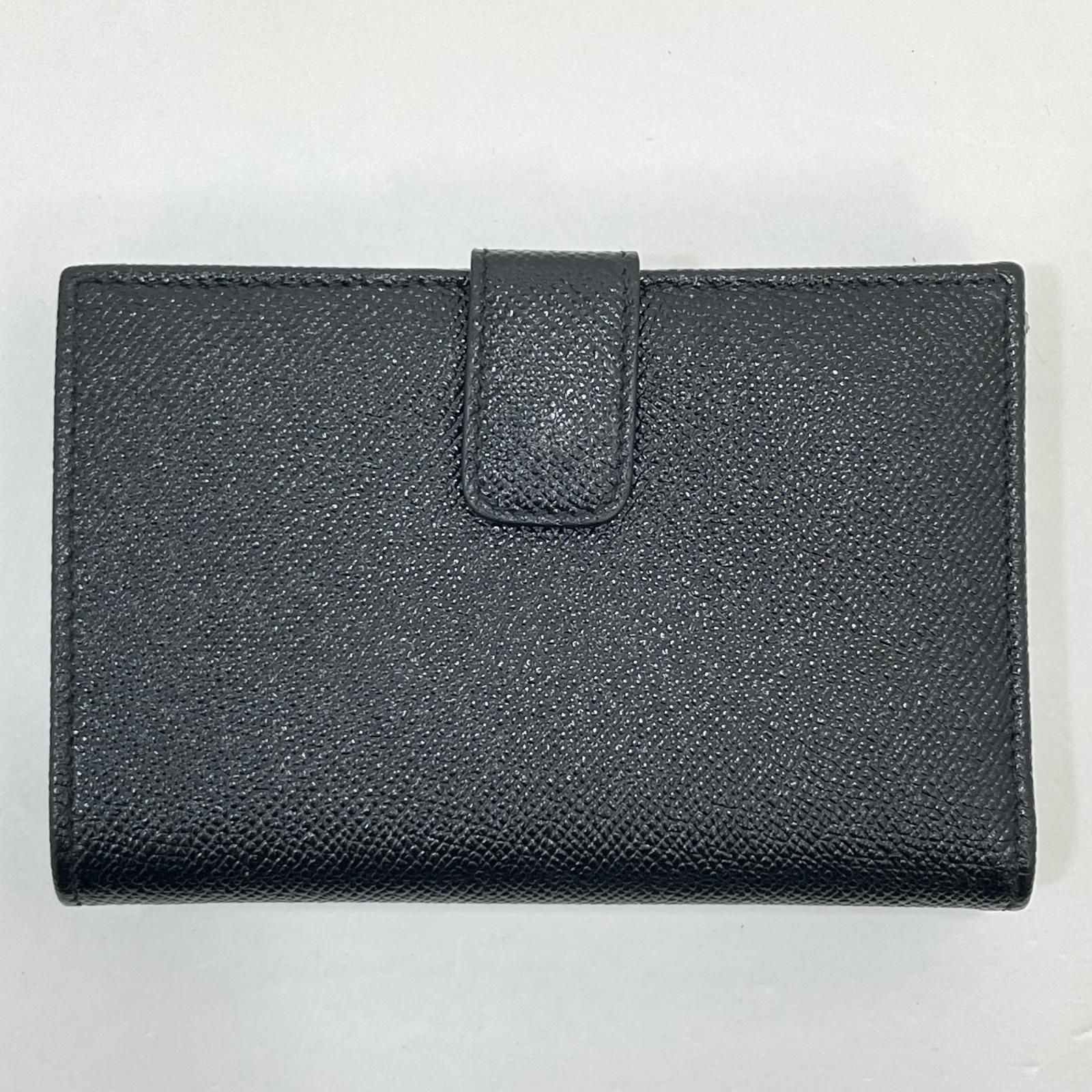 BVLGARI | ブルガリ ロゴ クリップ 三つ折り財布 280555 ブラック