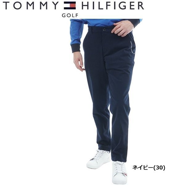 トミーヒルフィガー ゴルフ メンズ ストレッチコーデュロイ テーパードパンツ TOMMY HILFIGER GOLF THMA573 秋冬モデル ネイビー 30