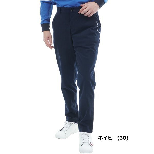 トミーヒルフィガー ゴルフ メンズ ストレッチコーデュロイ テーパードパンツ TOMMY HILFIGER GOLF THMA573 秋冬モデル ネイビー 30