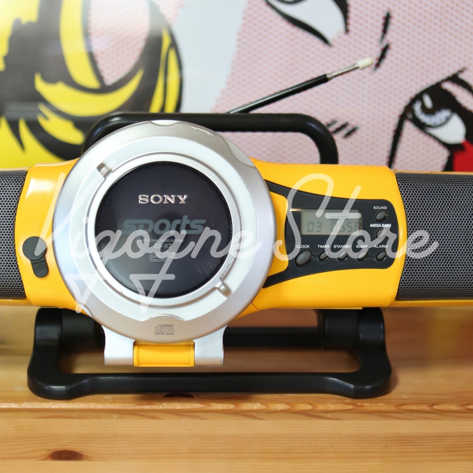 SONY スポーツラジカセ イエロー MEGA BASS SONY スポーツラジカセ イエロー MEGA BASS