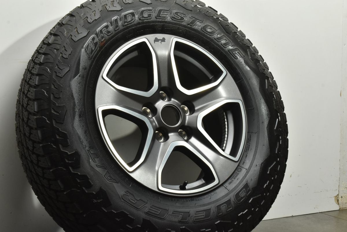 バリ溝 ジープ JL ラングラー アンリミテッドスポーツ 17 in 7 5 J 44 45 PCD 127 ブリヂストン デューラーA T RH S 245 75 R