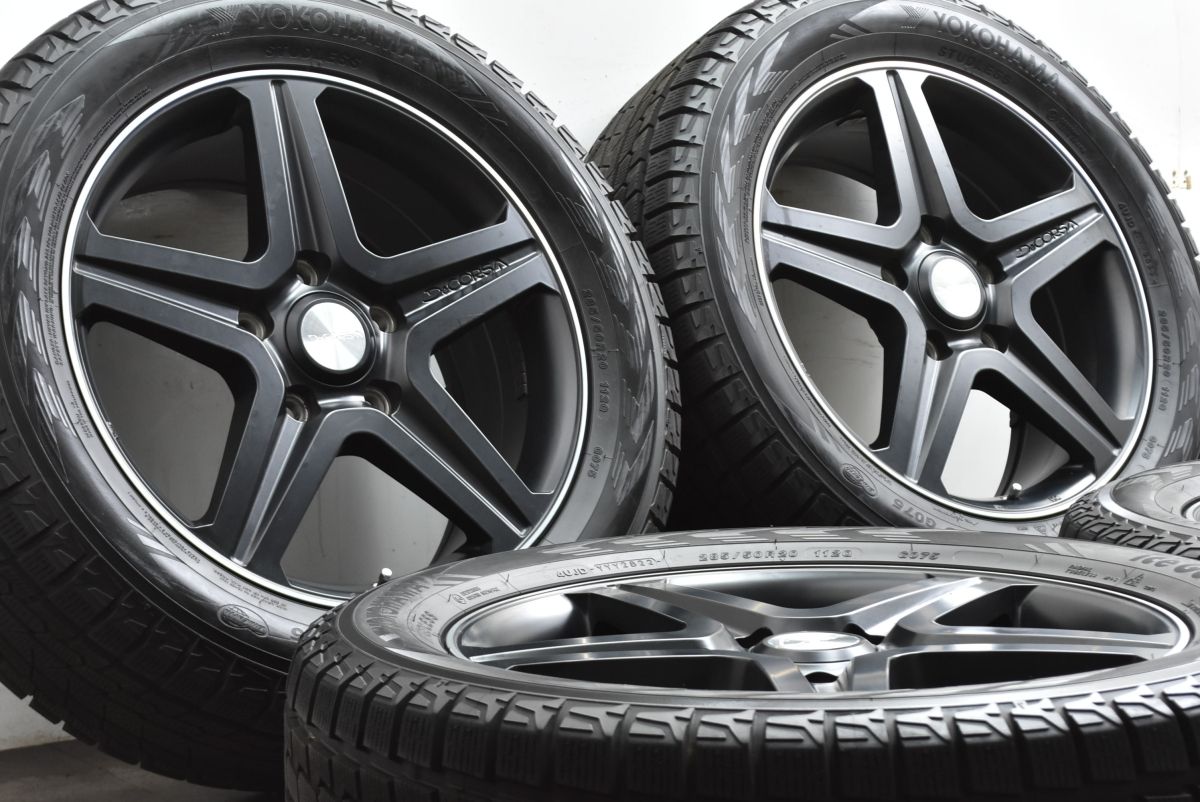 超バリ溝 デコルサ クレスト 20 in 8 5 J 60 PCD 150 ヨコハマ アイスガード G 075 285 50 R レクサス LX 570 ランドクルーザー200 可