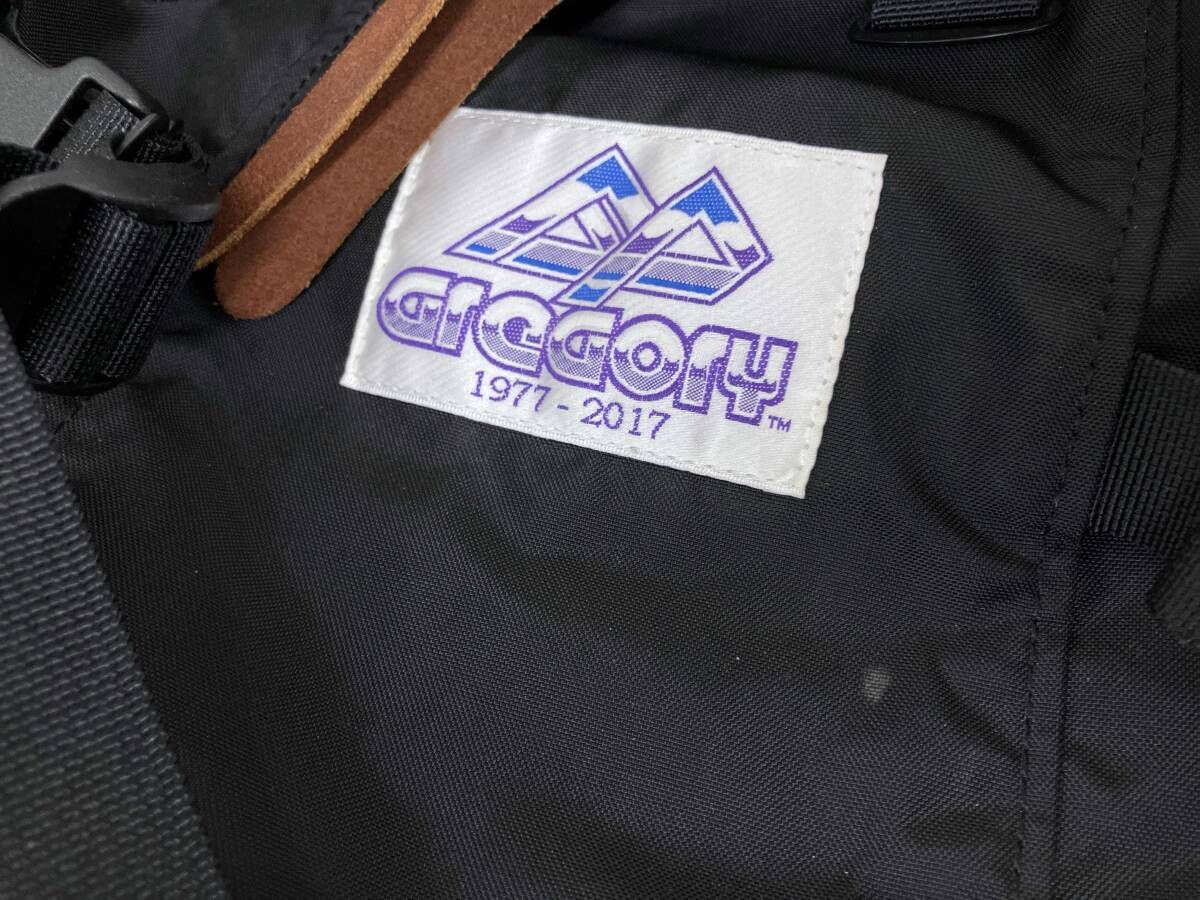  GREGORY 40周年 紫タグ復刻 1977 2017 グレゴリー デイ＆ハーフ リュック デイパック バックパック ブラック メンズ アウトドア バックパック ザック リュック バッグ