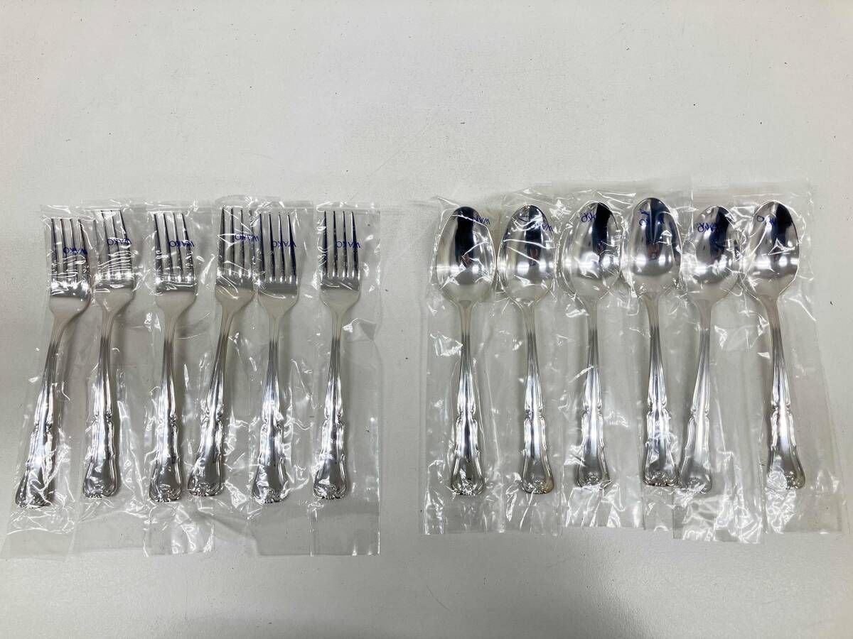 WAKO ワコー デザート カトラリー デザートスプーン-フォーク 各6つセット