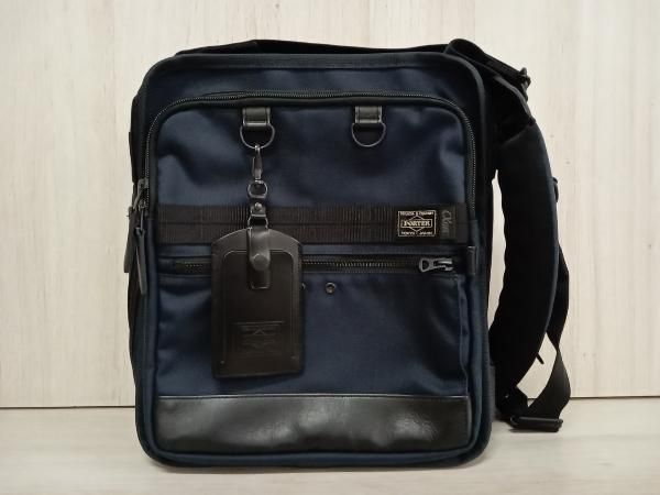 PORTER ポーター 2 WAY SHOULDER BAG ショルダーバッグ 手持ち ネイビー 保存袋