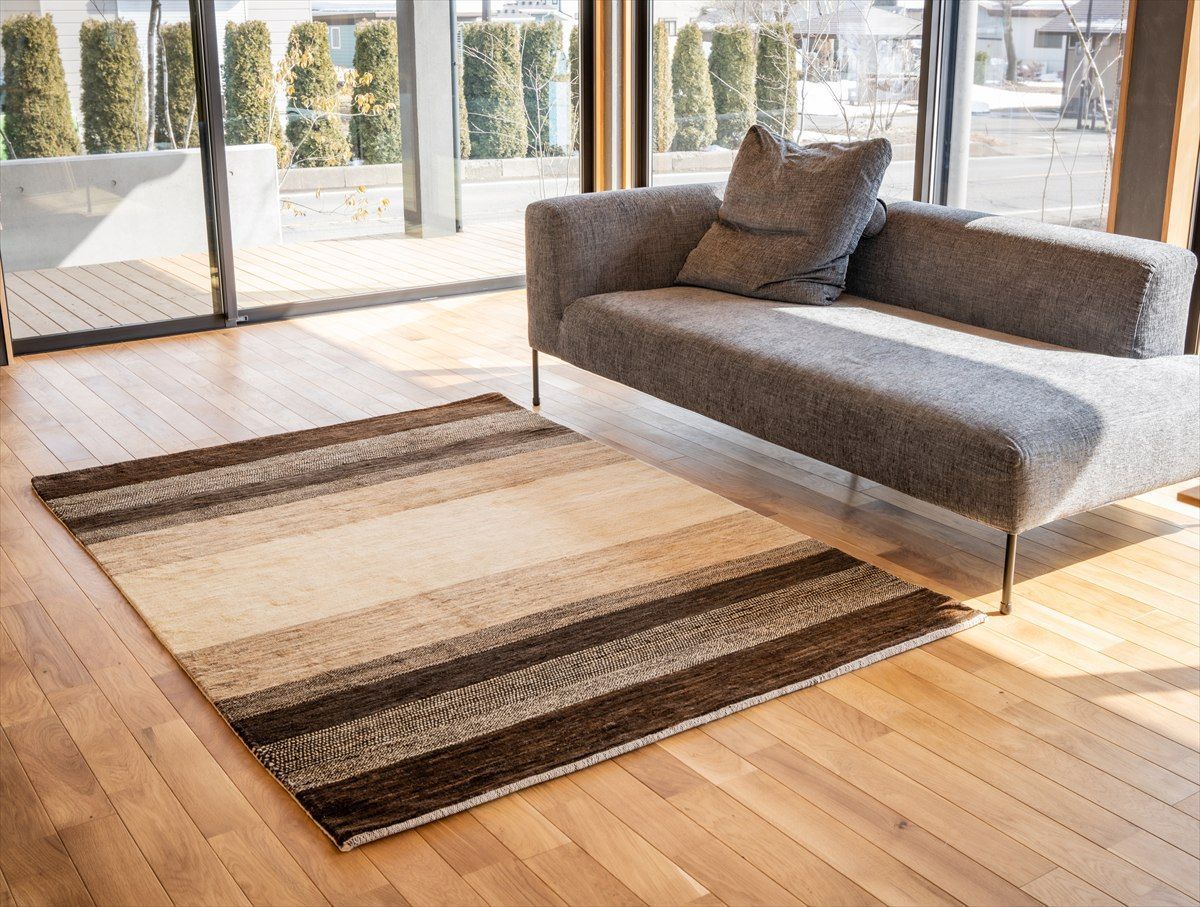 夏は涼しく冬は暖かい オールシーズン天然無染ラグ ガゼニラハット 201x144cm P68 MARWIL-DEMENAGEMENTS_CH