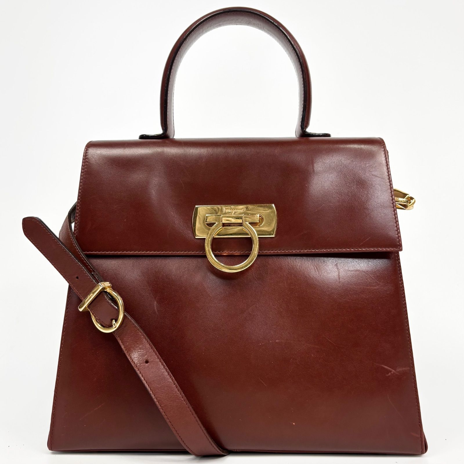 Salvatore Ferragamo サルヴァトーレフェラガモ トップハンドル