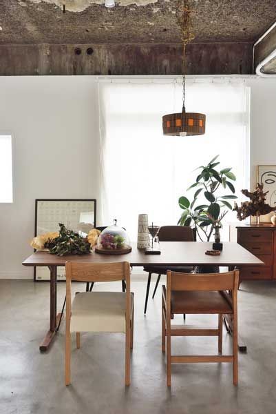 ウォルナット のダイニングテーブル天板150