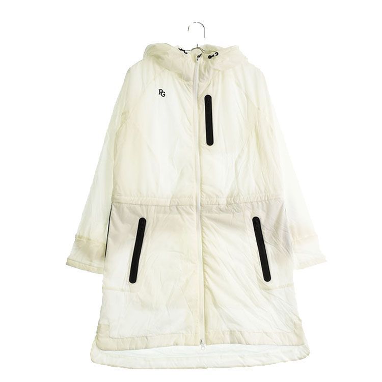 新古品 パーリーゲイツ｜レディース｜0 S相当 ｜中綿フルジップワンピース ｜ホワイト系｜秋冬｜古着ゴルフウェア