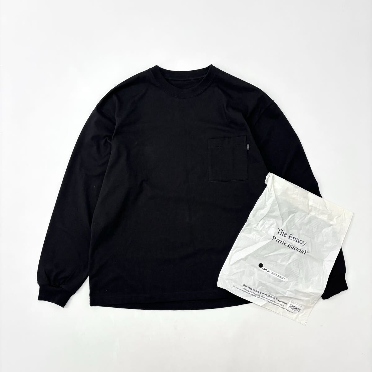 エンノイ Ennoy 長袖Tシャツ ロンT ブラック エンノイ ennoy 2pack LS