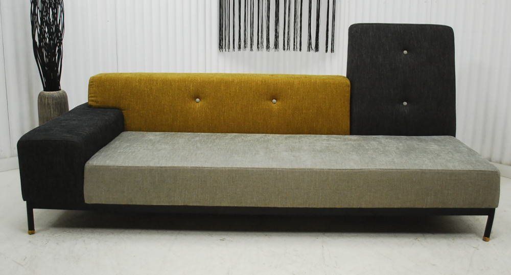 アウトレット 現品限り 一部送料無料 大 展示品 スタイリッシュモダン ３人掛け ソファー ファブリック アシンメトリー 240131-テットkd3p右