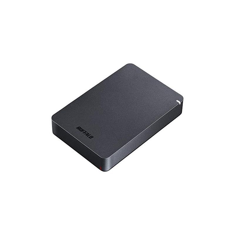 BUFFALO USB3.1(Gen.1)対応 耐衝撃ポータブルHDD 4TB ブラック HD-PGF4.0U3-GBKA 1