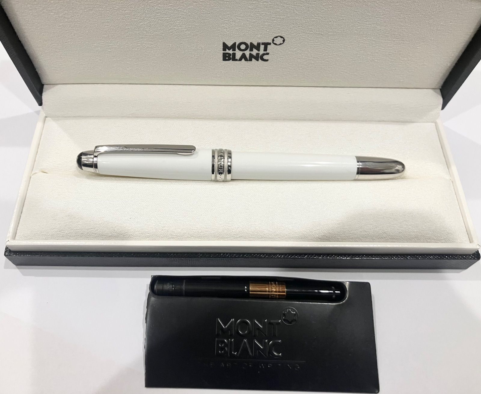 ◾️モンブラン 万年筆 金 プラチナ K18 モデル 筆記具 Mont Blanc マイスターシュテュック トリビュート トゥ ザ モンブラン 品