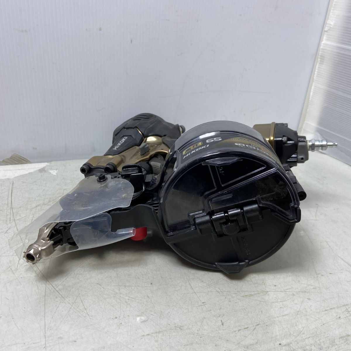  ΦΦHiKOKI ハイコーキ 65 mm 高圧ロール釘打機 NV HR 2 ブラック ゴールド グラインダーディスク その他 電動工具 エア工具
