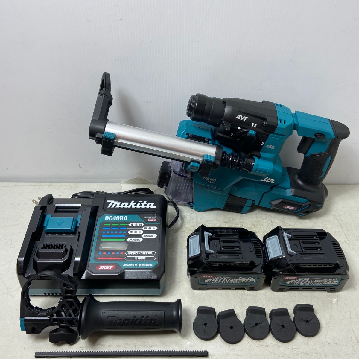 ΦΦMAKITA マキタ 20mm 40V充電式ハンマドリル SDSプラス 集じんシステム付き HR010GRDXV ブルー