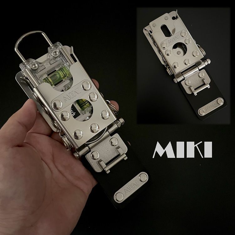 三貴MIKI 工具ホルダー 工具差し SPHL2-AD エビスEBISUトビレベル2 水平器ホルダー 他SPHホルダー オールステンレス 本革 着脱SPH