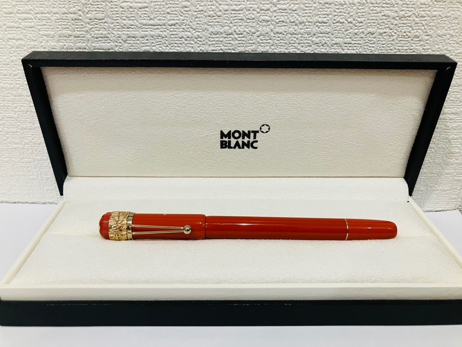 モンブラン Mont Blanc 万年筆 金 ペン先 K14 Au585 ヘリテイジ ルージュ ノワール スパイダー メタモルフォシス エディション 万年筆 コーラル