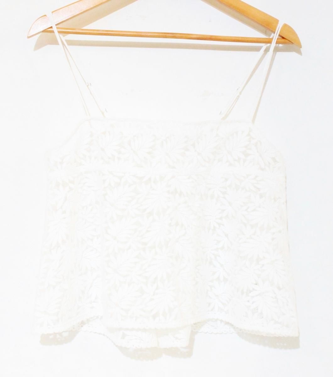 IENA レディースキャミソール IENA|24SS|レースショートキャミソール|白 ホワイト|24-051-900-2560-2-0