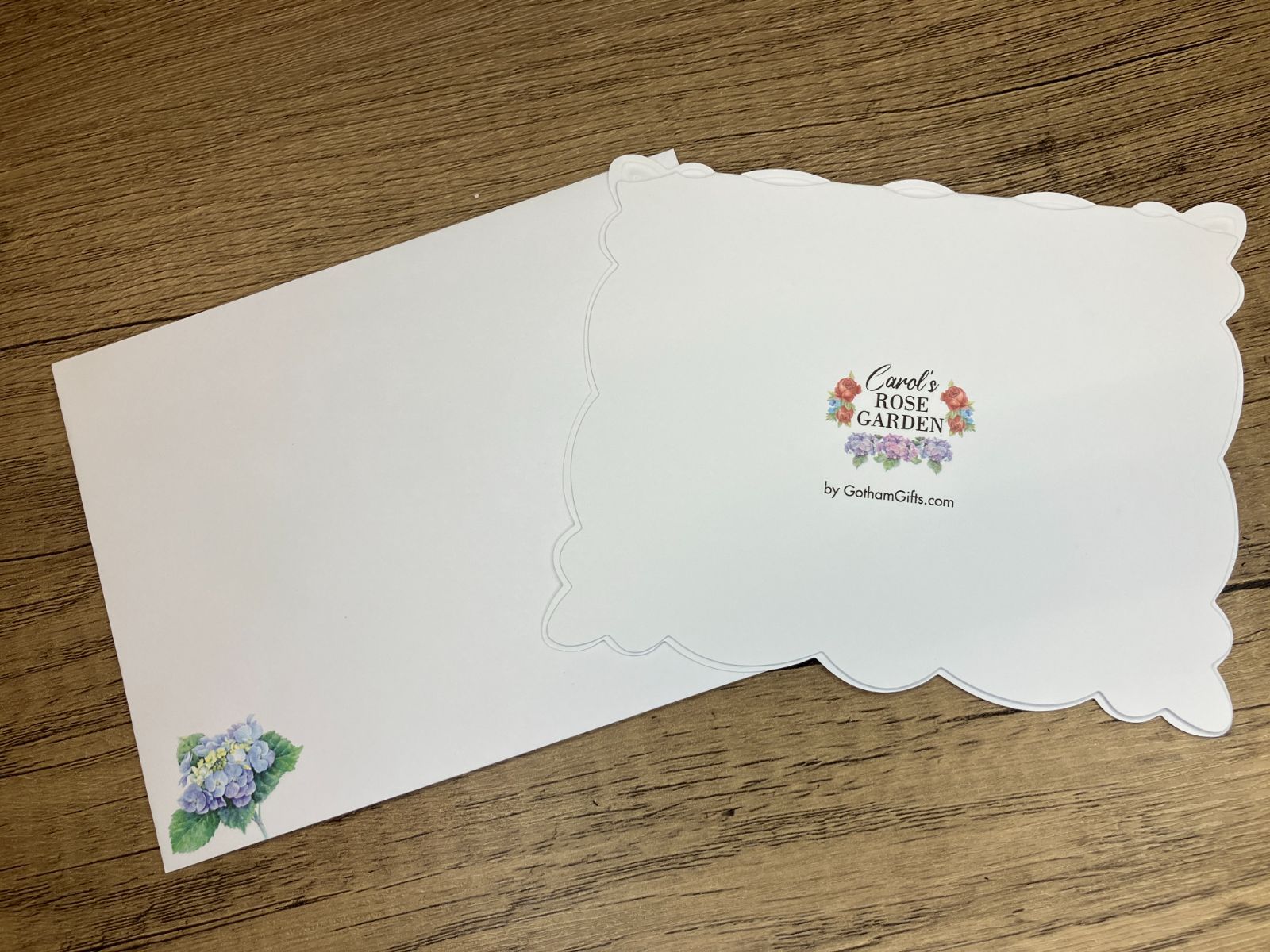 Carol Wilson BOX入りカード（10枚入り） Blue Hydrangea（青い