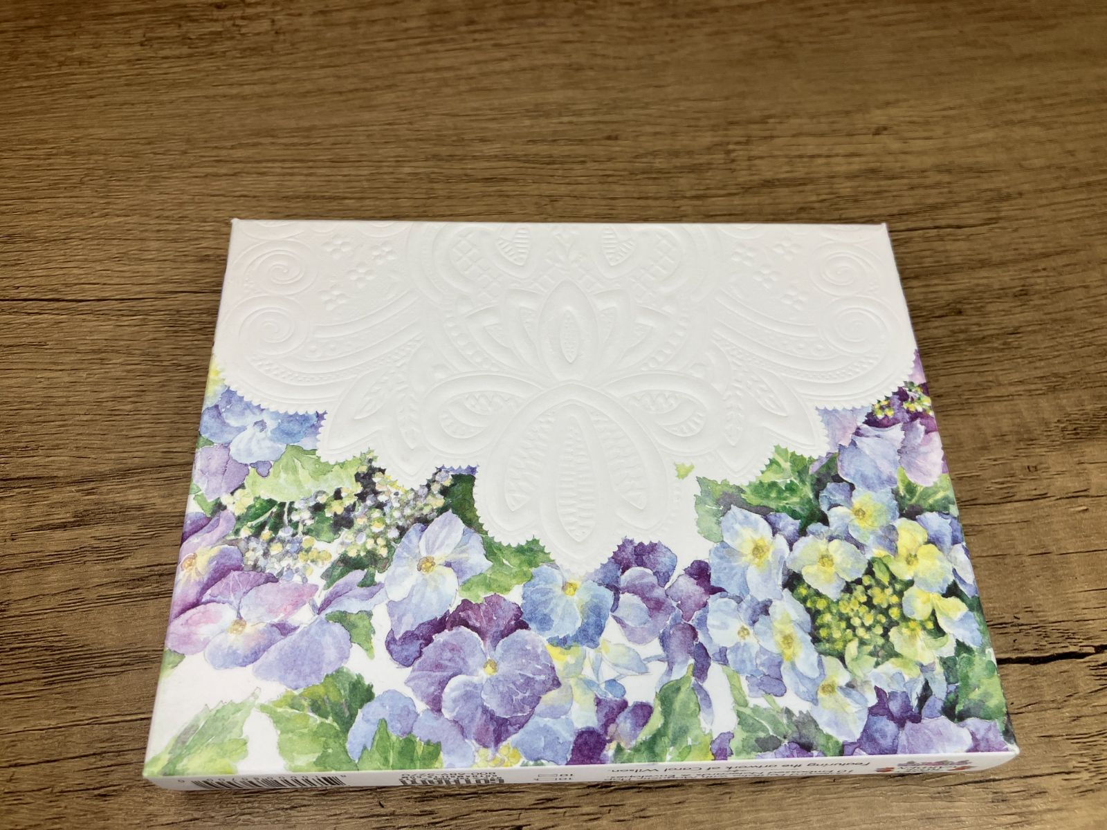 Carol Wilson BOX入りカード（10枚入り） Blue Hydrangea（青い