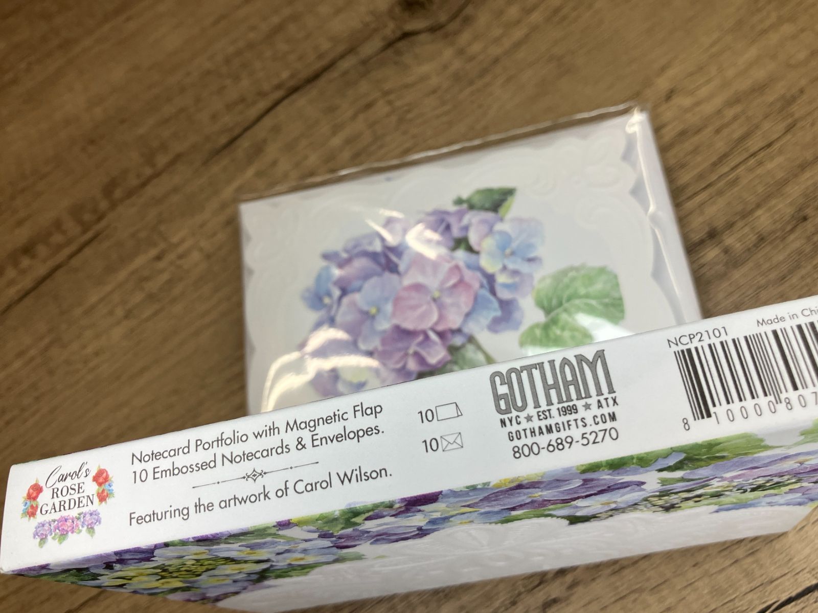 キャロルウィルソン　ペーパーボックス　あじさい　レア❗️アメリカ　エンボス加工 キャロルウィルソン ペーパーボックス あじさい レア❗️アメリカ