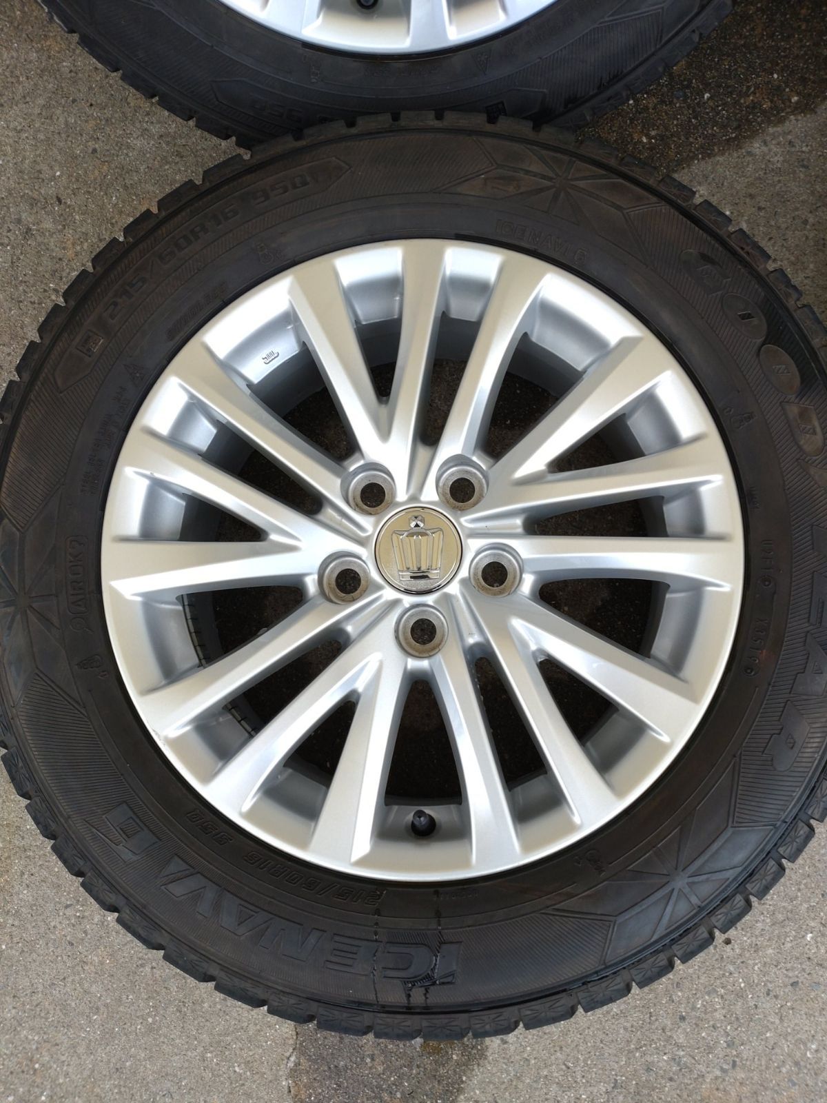 TOYOTA トヨタ クラウン 210系 アルミホイール 16インチ 7 J 40 114 3 5 H＆ 215 60 R 16 4本セット