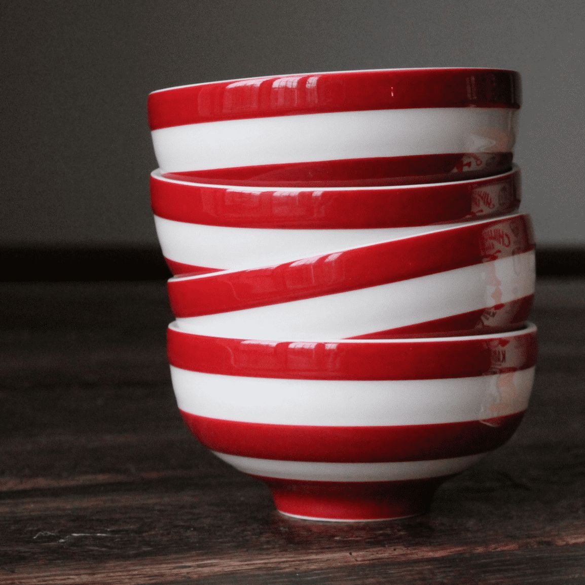 スープボウル｜2個セット｜レッド