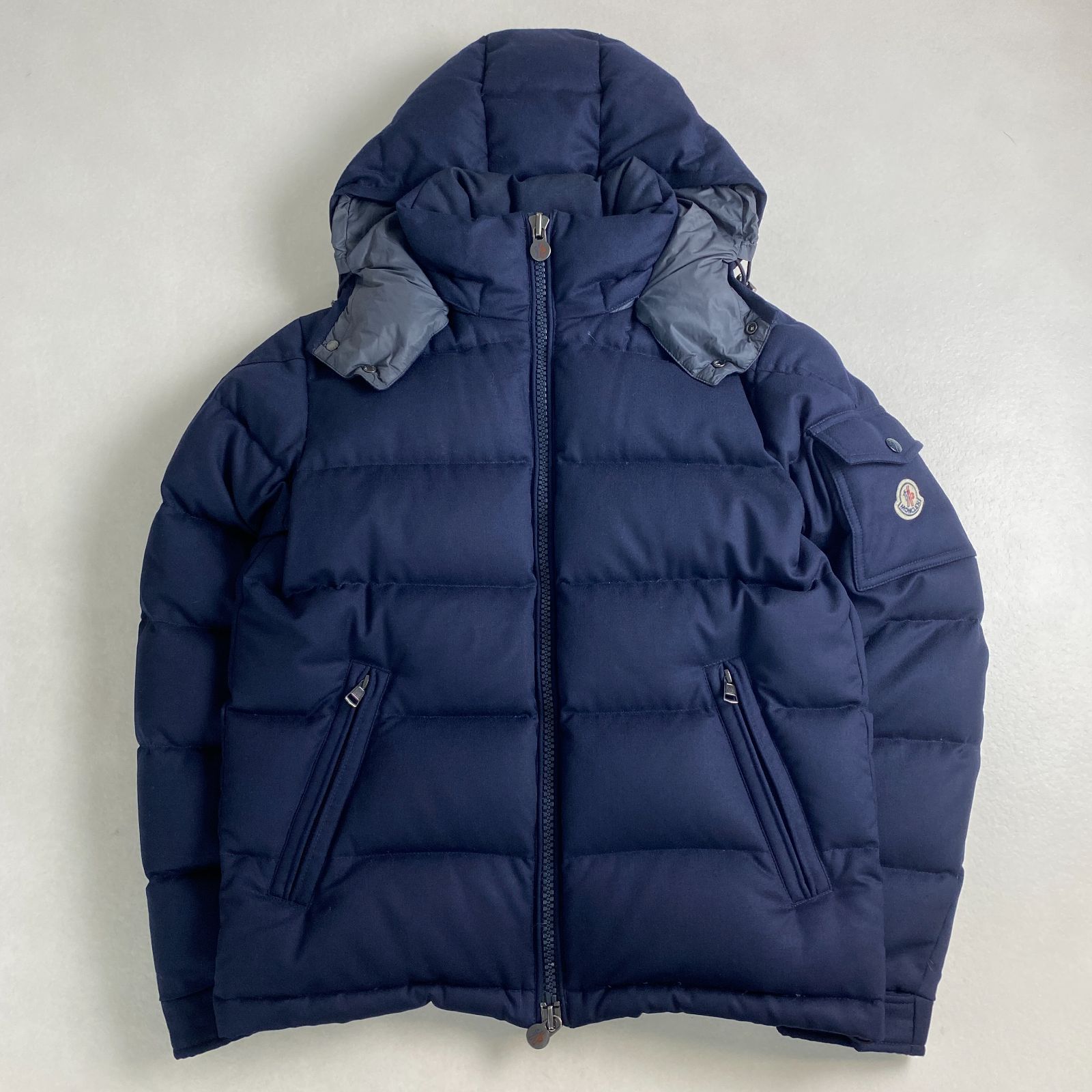 〔美品〕MONCLER モンジュネーブル　ネイビー　サイズ1 国内正規品5D17 moncler モンジュネーブル MONTGENEVRE ネイビー サイズ 1 国内正規品