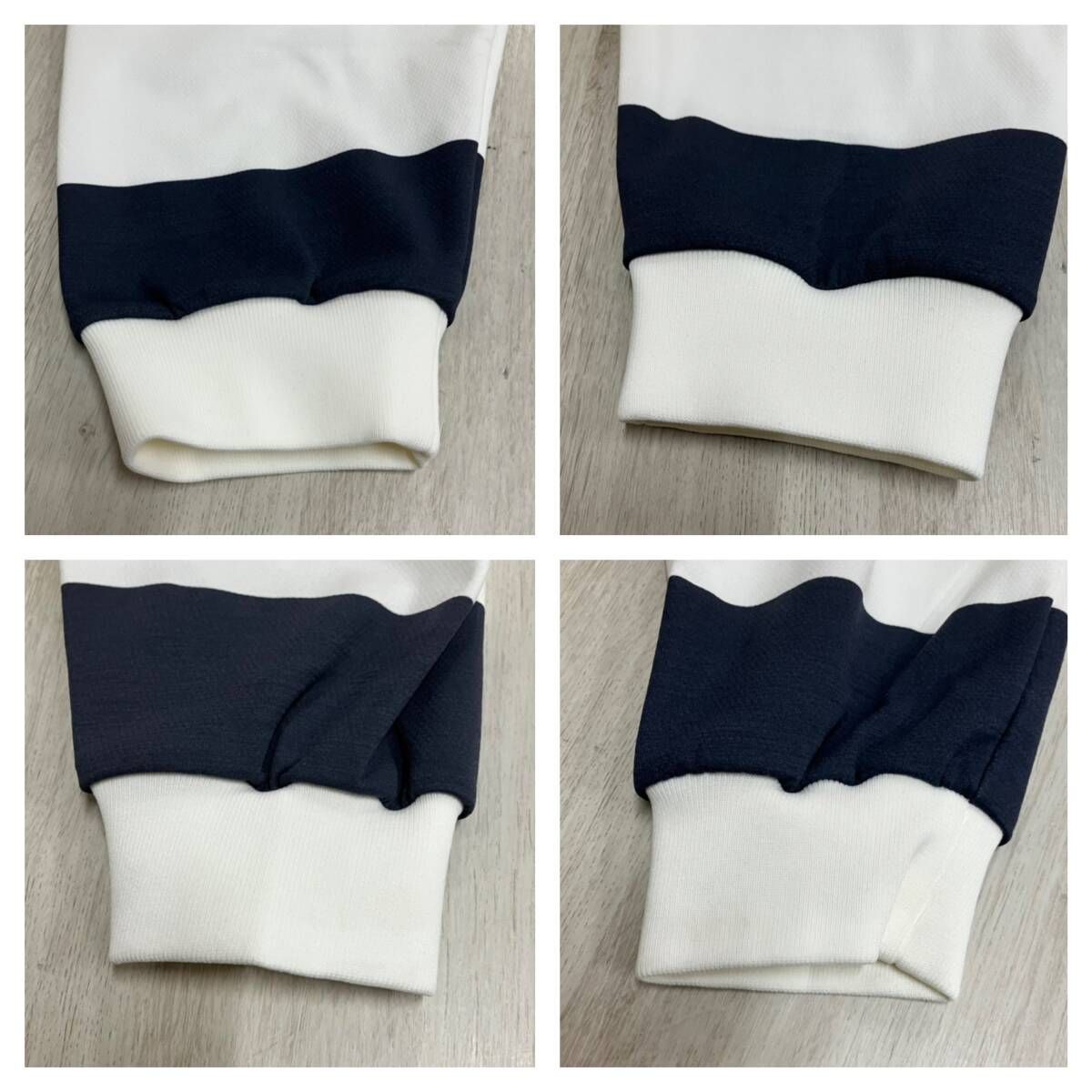 TaylorMade テーラーメイド TM×UAゴルフウェア ラガーシャツ 長袖 XOサイズ XLサイズ ボーダー柄 ネイビー ホワイト UN718 LLC-HASEGAWATOSO_COM