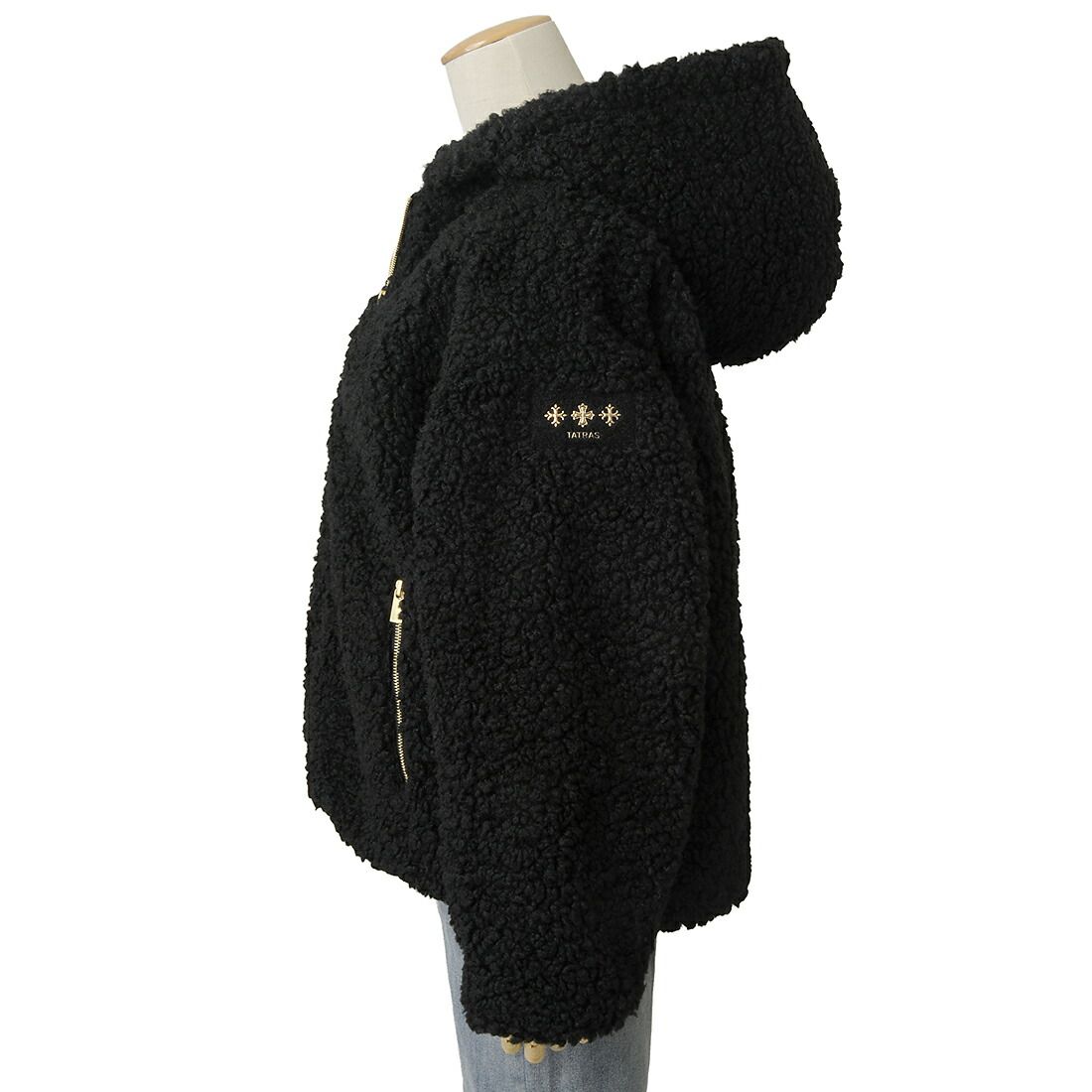 TATRAS タトラス ボアブルゾン レディース ブラック LJXA0042033588 01 IPAMA イパマ