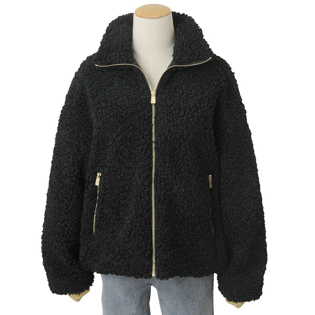 TATRAS タトラス ボアブルゾン レディース ブラック LJXA0039033588 01 LUELA ルエラ