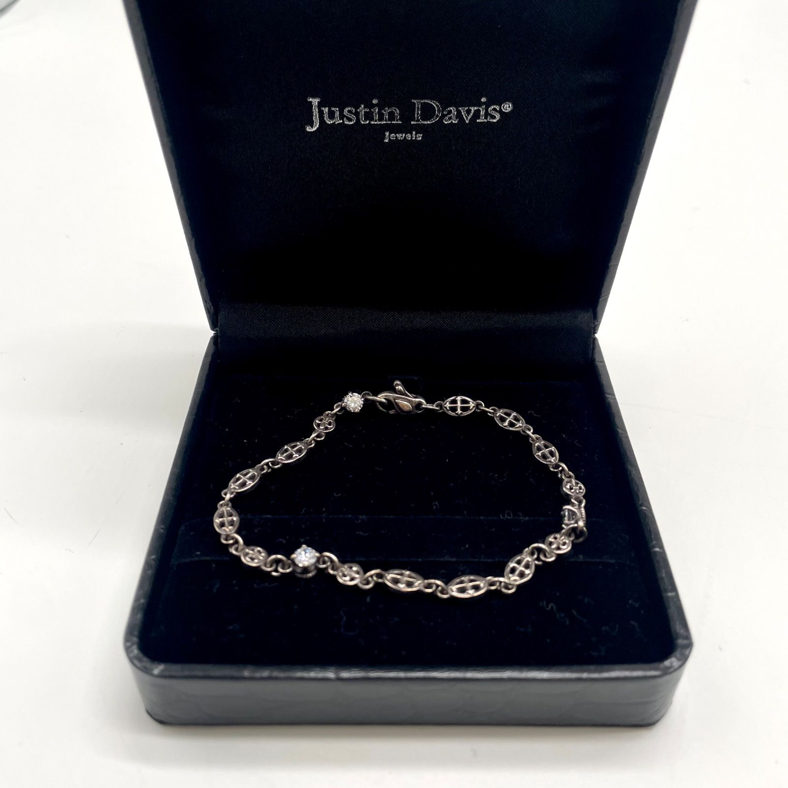 Justin Davis ジャスティンデイビス ブレスレット アクセサリー チェーン クロス 十字架 ストーン シルバー
