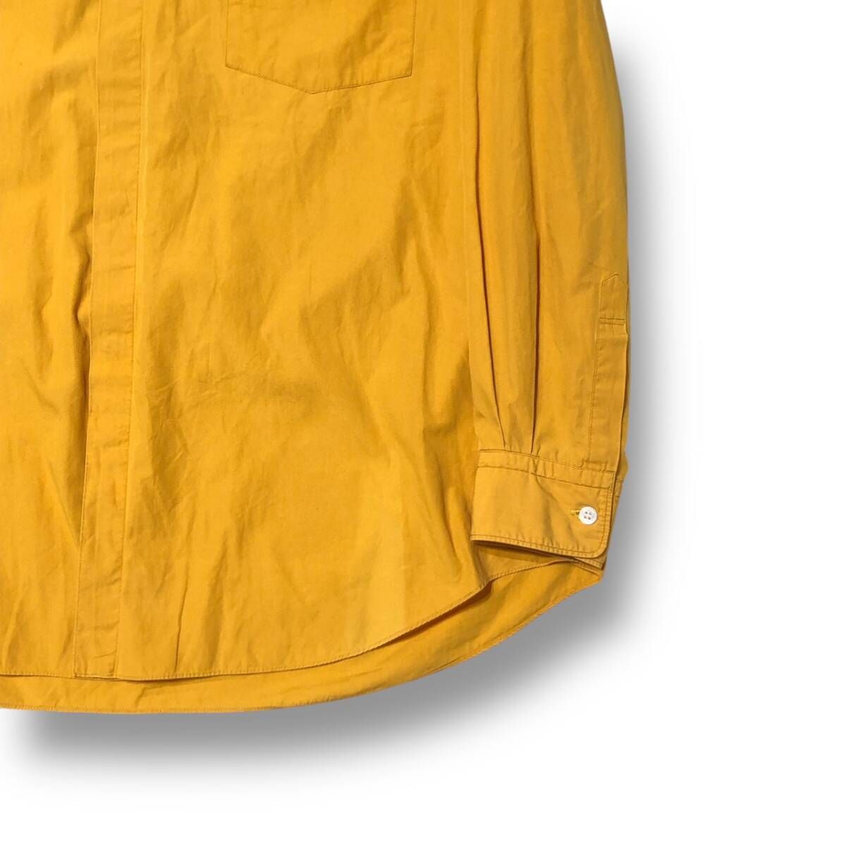 80-90 s COMME des GARCONS HOMME 多連ボタン比翼シャツ イエロー コムデギャルソン オム