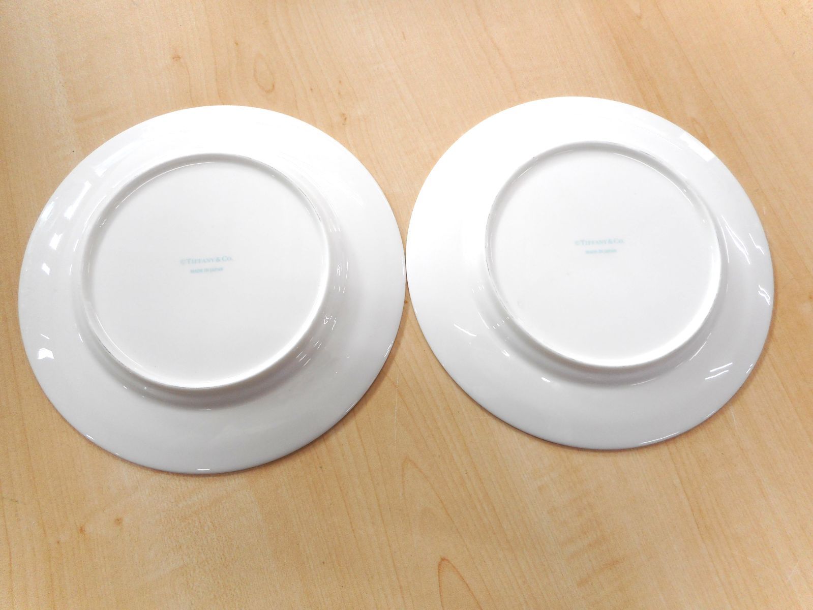 Tiffany & Co. ティファニー 皿2枚セット ホワイト ターコイズ