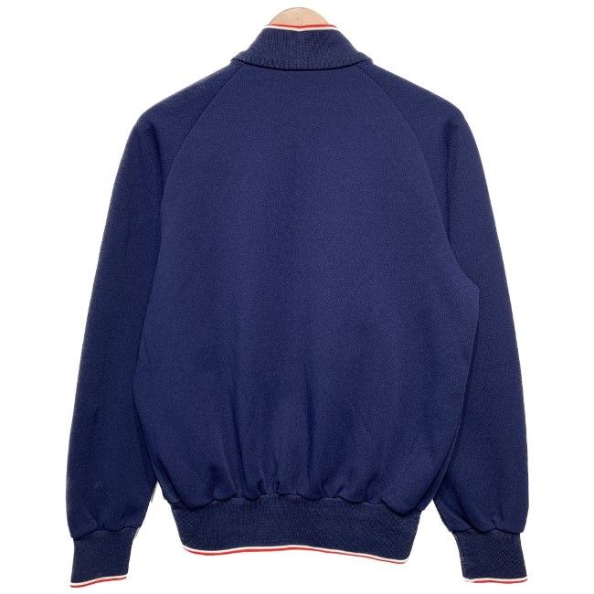 adidas ジャージ セットアップ 70-80’s デサント製 トレフォイルロゴ 刺しゅうロゴ 無地 フルジップ ATS-74 古着 KANDAIZUMI_COM