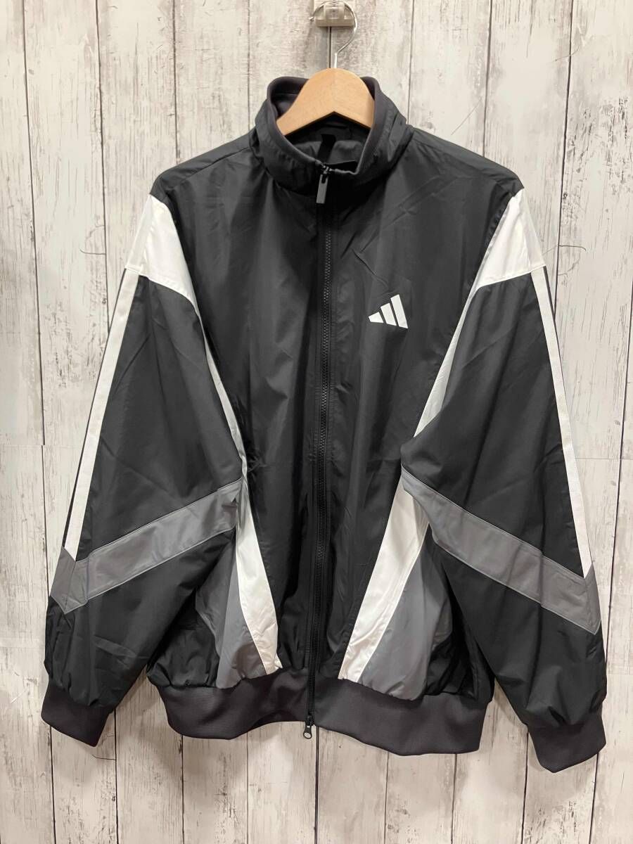 adidas アディダス セットアップ ウインドブレーカー JM2025 JM2106 ブラック ポリエステル サイズL