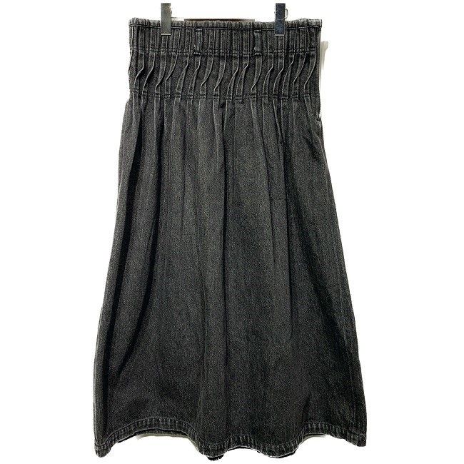 割引 ISSEY MIYAKE ロングスカート デニム ウエストギャザーデザイン