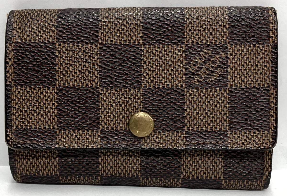 LOUIS VUITTON ルイヴィトン ダミエ N62630 CT0095 ミュルティクレ6 キーケース イニシャルN.A入り