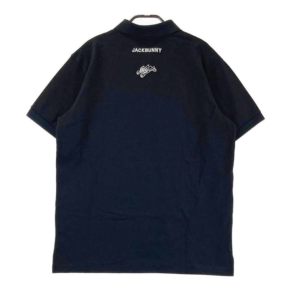 サイズ 5 JACK BUNNY ジャックバニー × パーマン モデル 半袖ポロシャツ ブラック系 ゴルフウェア メンズ ストスト