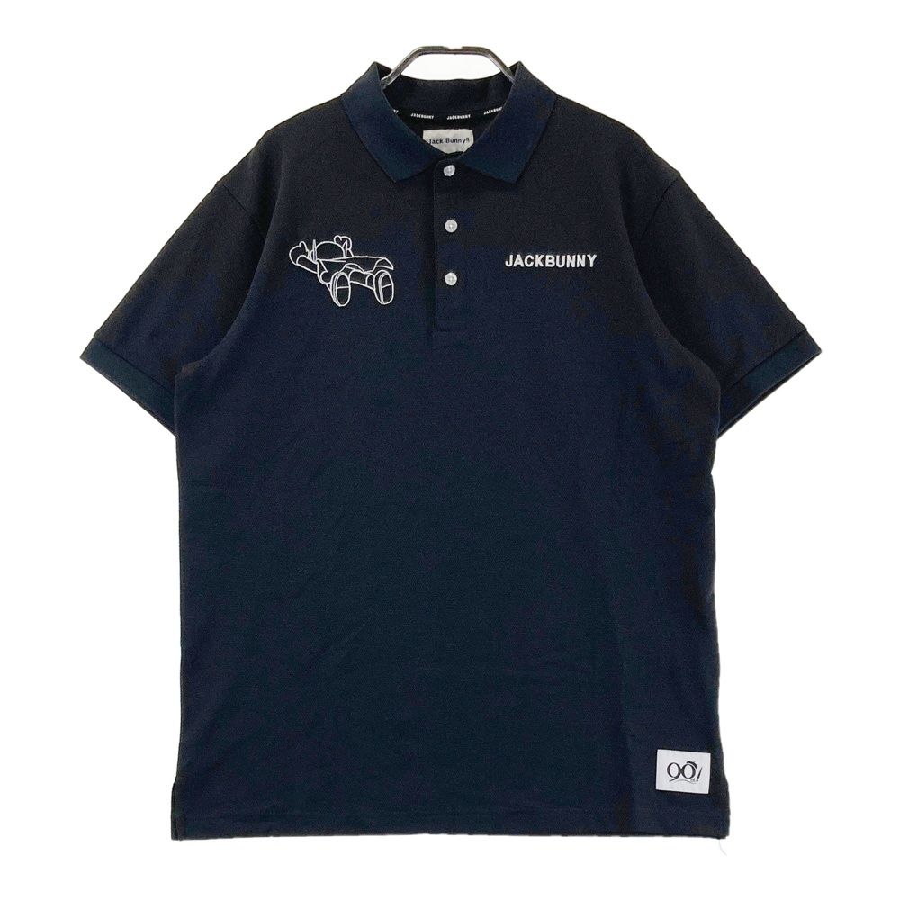 サイズ 5 JACK BUNNY ジャックバニー × パーマン モデル 半袖ポロシャツ ブラック系 240101550411 ゴルフウェア メンズ ストスト