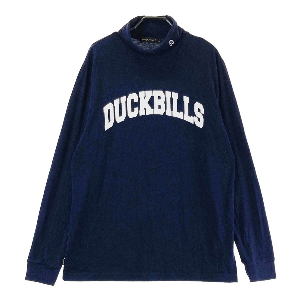 サイズ L ROUGH-SWELL ラフアンドスウェル 2025年 長袖タートルネックTシャツ ネイビー系 240101550697 ゴルフウェア メンズ ストスト
