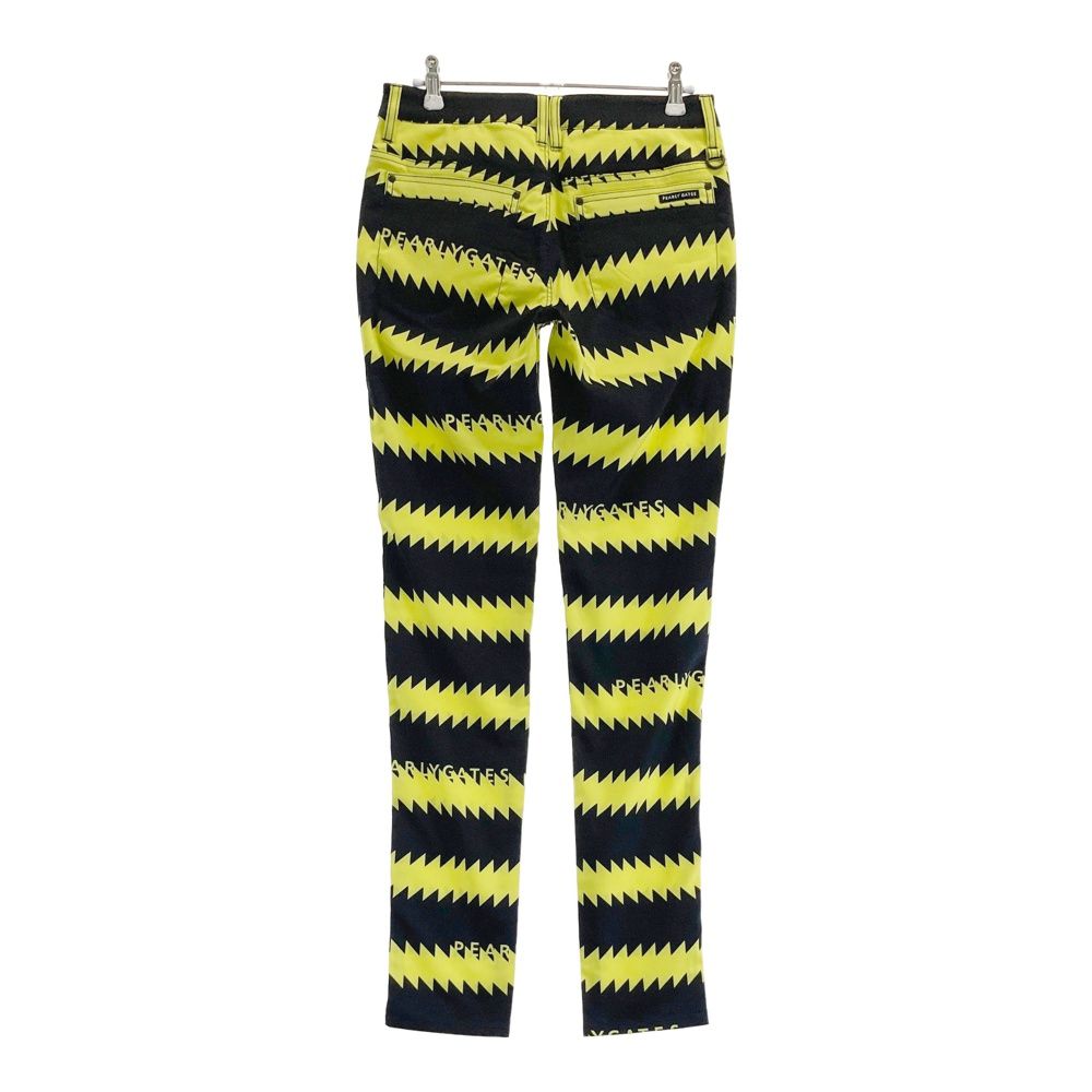 サイズ 0 PEARLY GATES パーリーゲイツ 055-2231608 ストレッチパンツ ボーダー 総柄 ネイビー系 240101551798 ゴルフウェア レディース ストスト