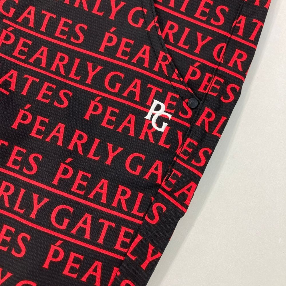 サイズ 0 PEARLY GATES パーリーゲイツ 055-2131314 ストレッチパンツ ロゴ柄 ブラック系 240101551799 ゴルフウェア レディース ストスト LLC-HASEGAWATOSO_COM