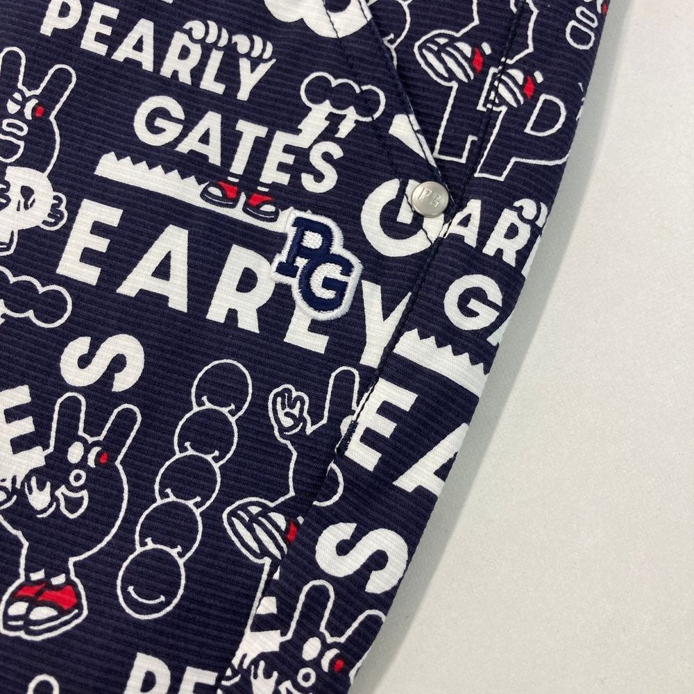 サイズ 00 PEARLY GATES パーリーゲイツ 055-2231020 ストレッチパンツ ロゴ 総柄 ネイビー系 240101551807 ゴルフウェア レディース ストスト LLC-HASEGAWATOSO_COM