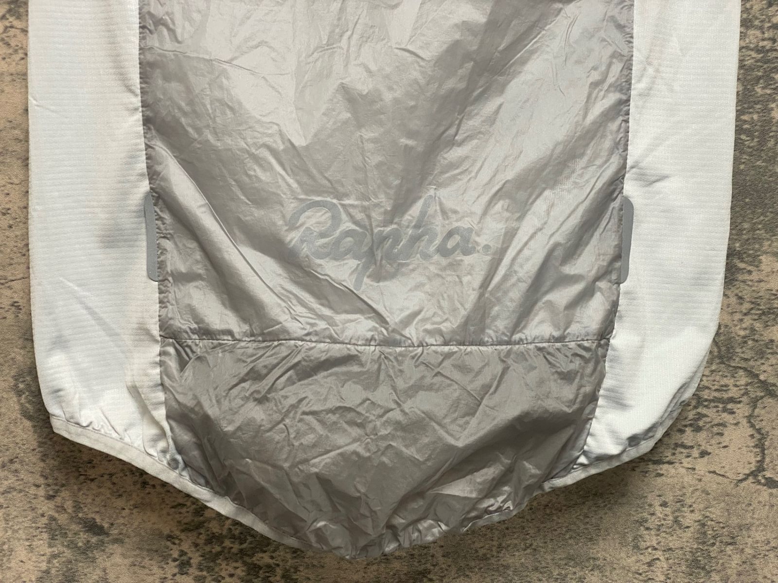 JO044 ラファ Rapha BREVET INSULATED GILET ジレ サイクルベスト グレー 白 S 裏起毛 LAWEED_CL