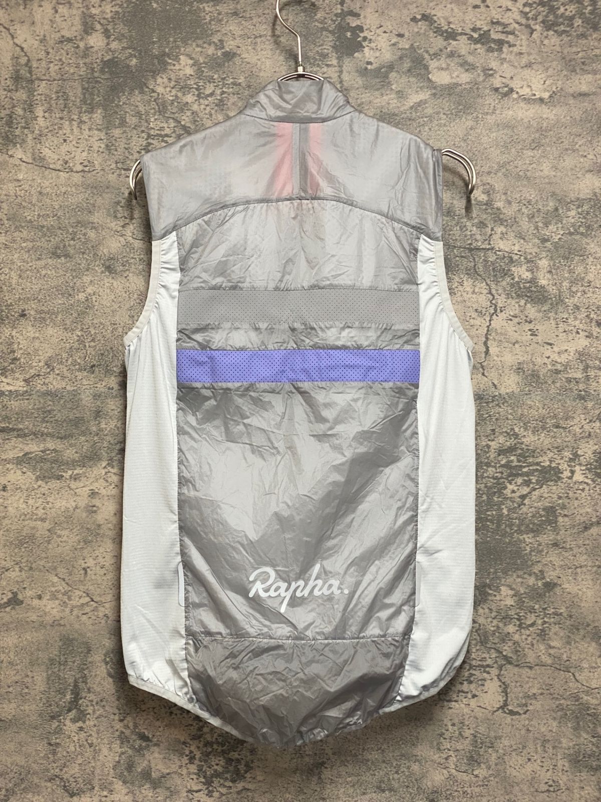 JO044 ラファ Rapha BREVET INSULATED GILET ジレ サイクルベスト グレー 白 S 裏起毛