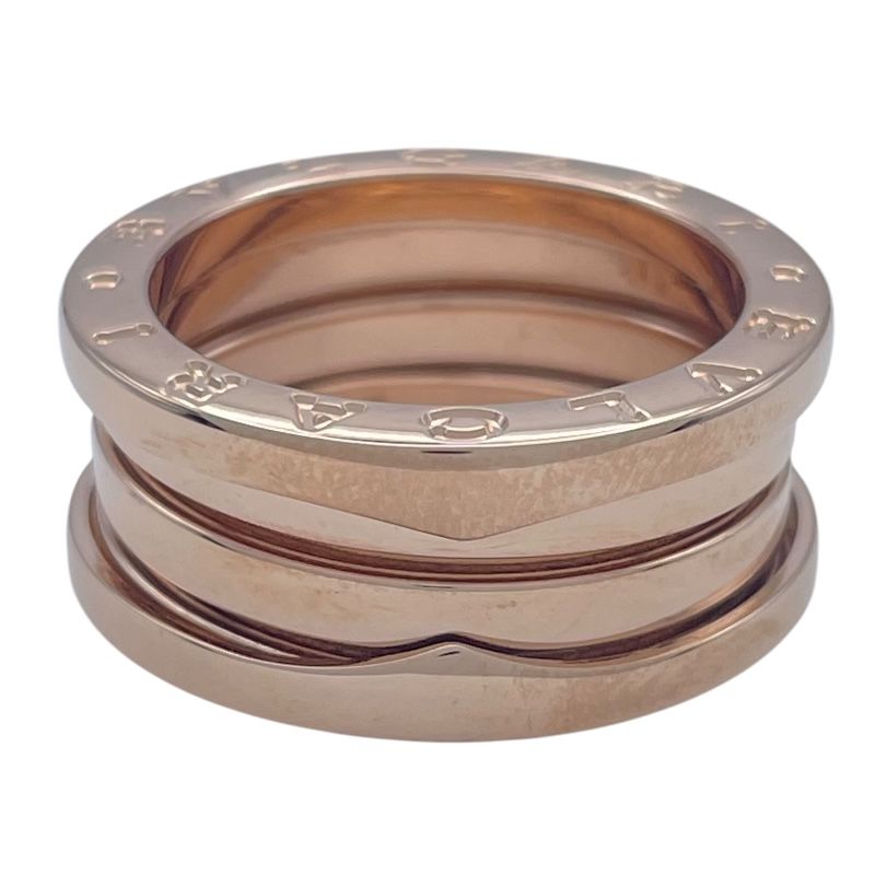 ブルガリ BVLGARI ビーゼロワンリング3バンド S ピンクゴールド 750 ジュエリー