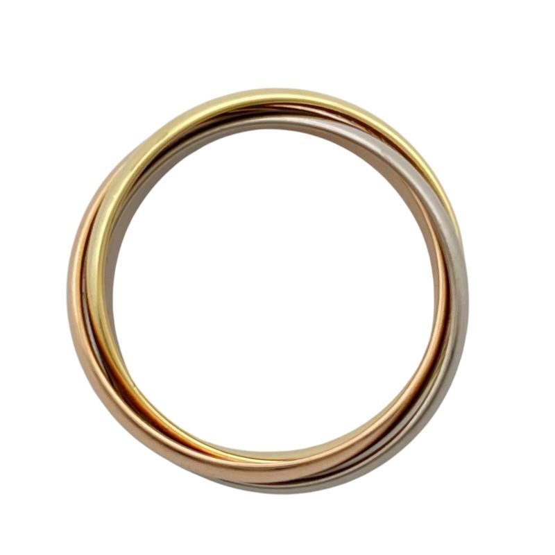 カルティエ Cartier トリニティリング ゴールドxピンクゴールドxホワイトゴールド Au750 ジュエリー FORTGASGNV_COM_BR